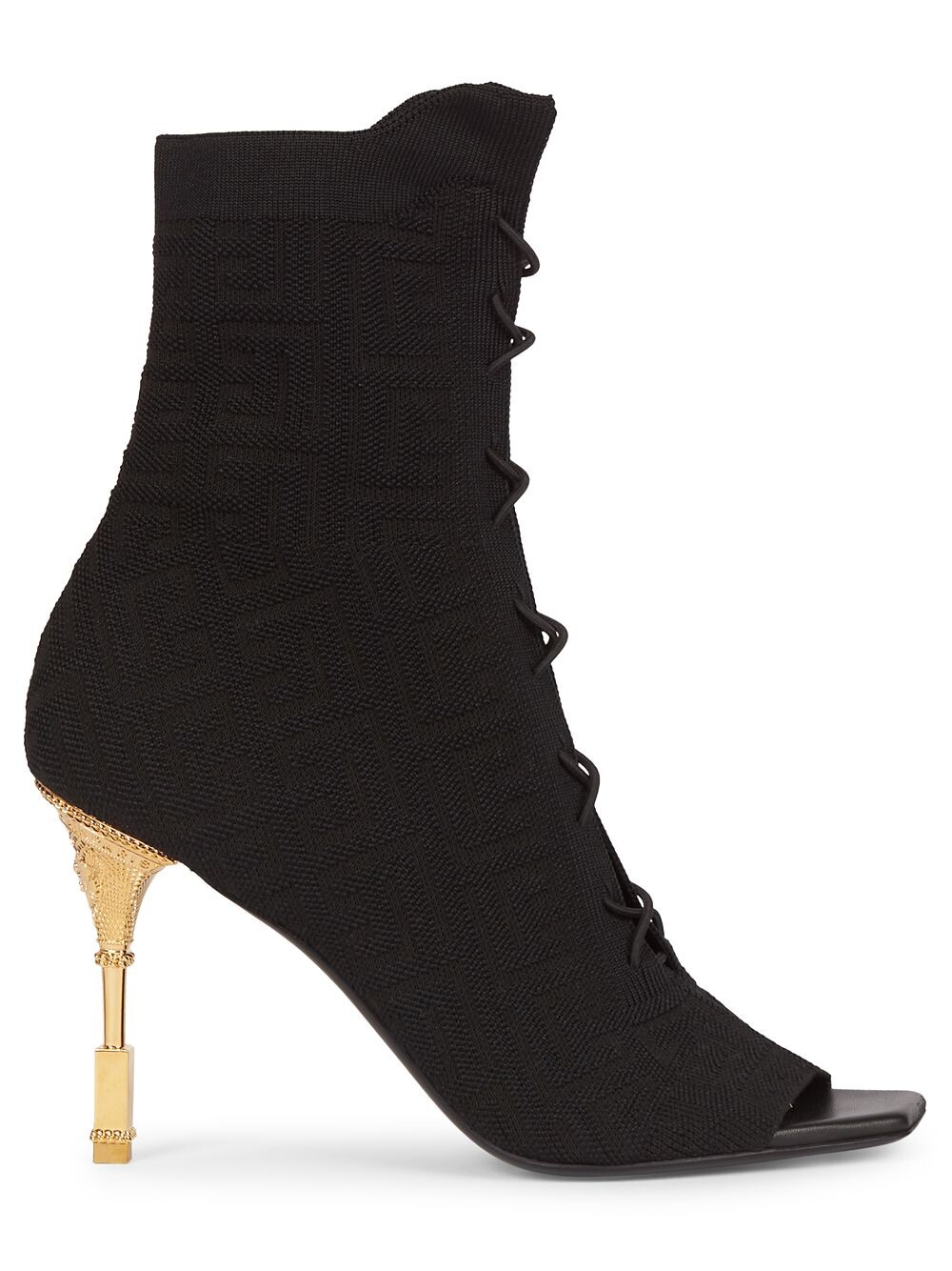 

Трикотажные ботильоны Moneta с монограммой Balmain