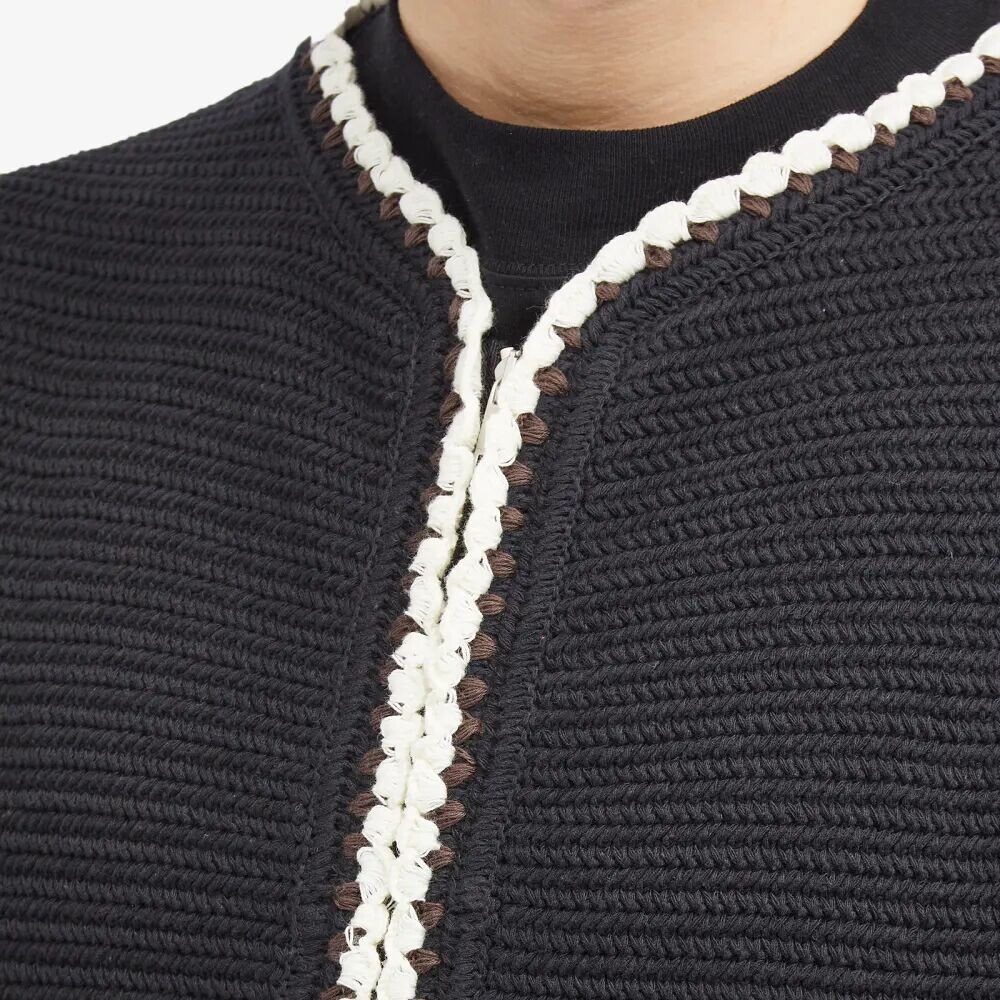 

Jil Sander+ Вязаный жилет из переработанного сырья, черный