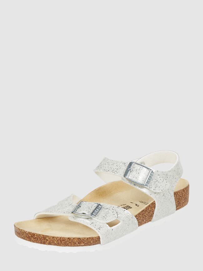

Сандалии с эффектом блесток модель "Рио" Birkenstock, белый