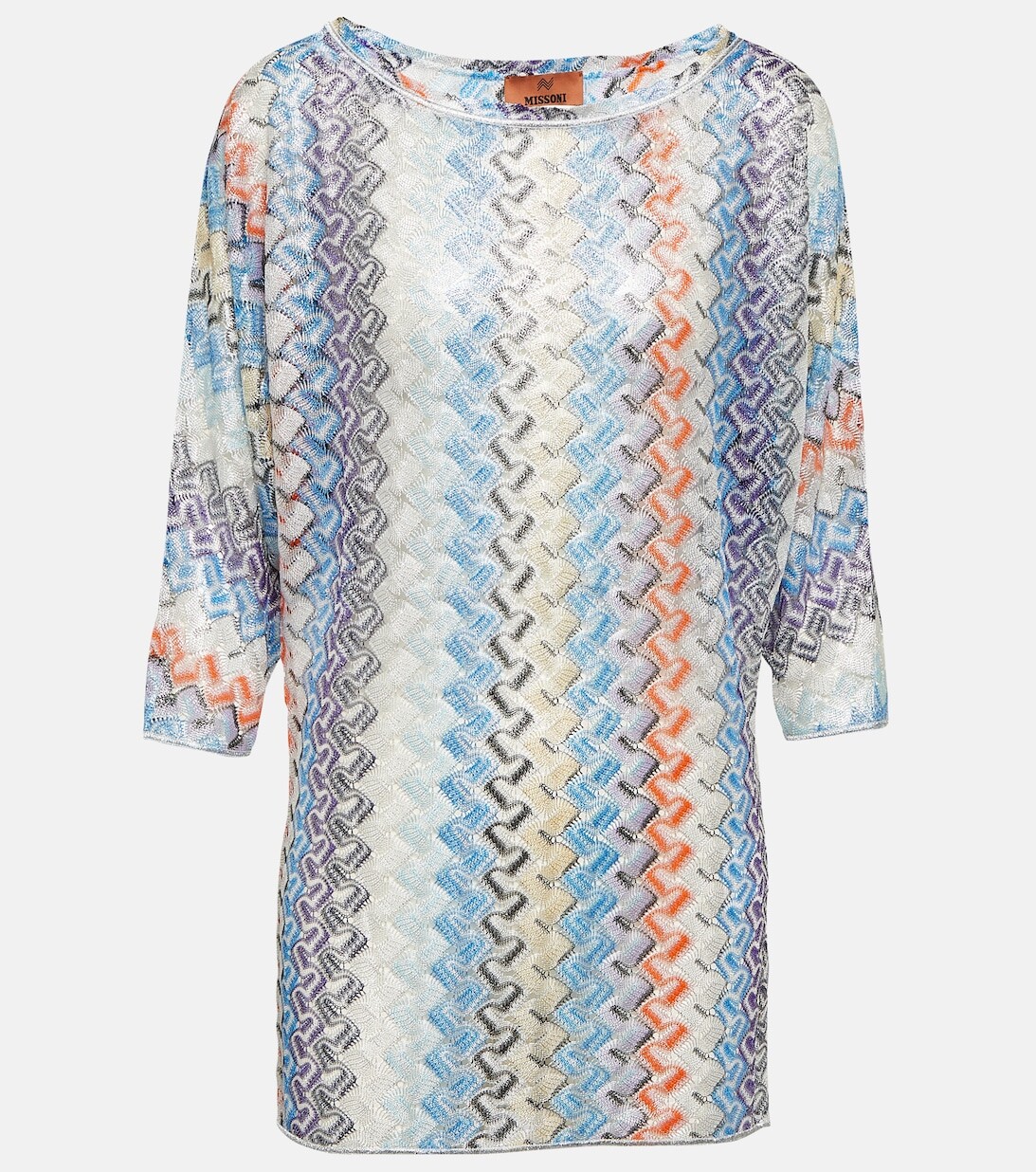 

Трикотажный топ зигзаг Missoni, синий