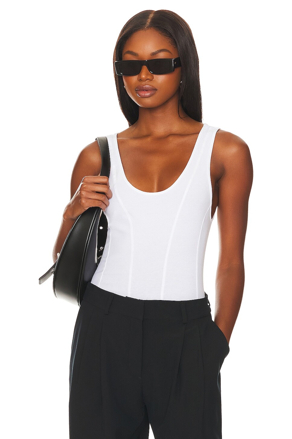 

Майка The Range Sueded Jersey Seamed, белый