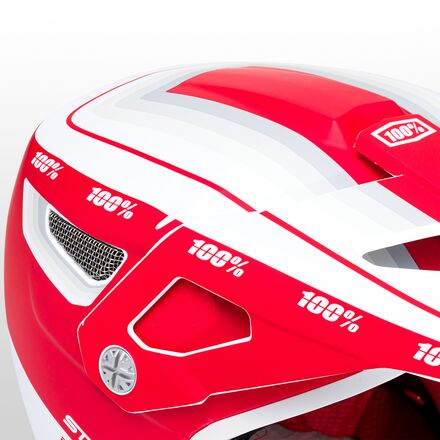 Статусный шлем 100%, цвет Topenga Red/White