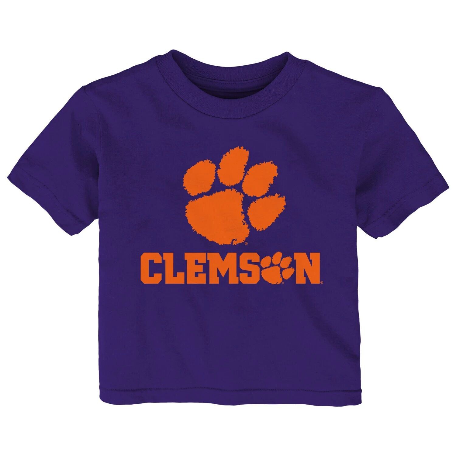 

Младенческая фиолетовая футболка Clemson Tigers Team Lockup Outerstuff