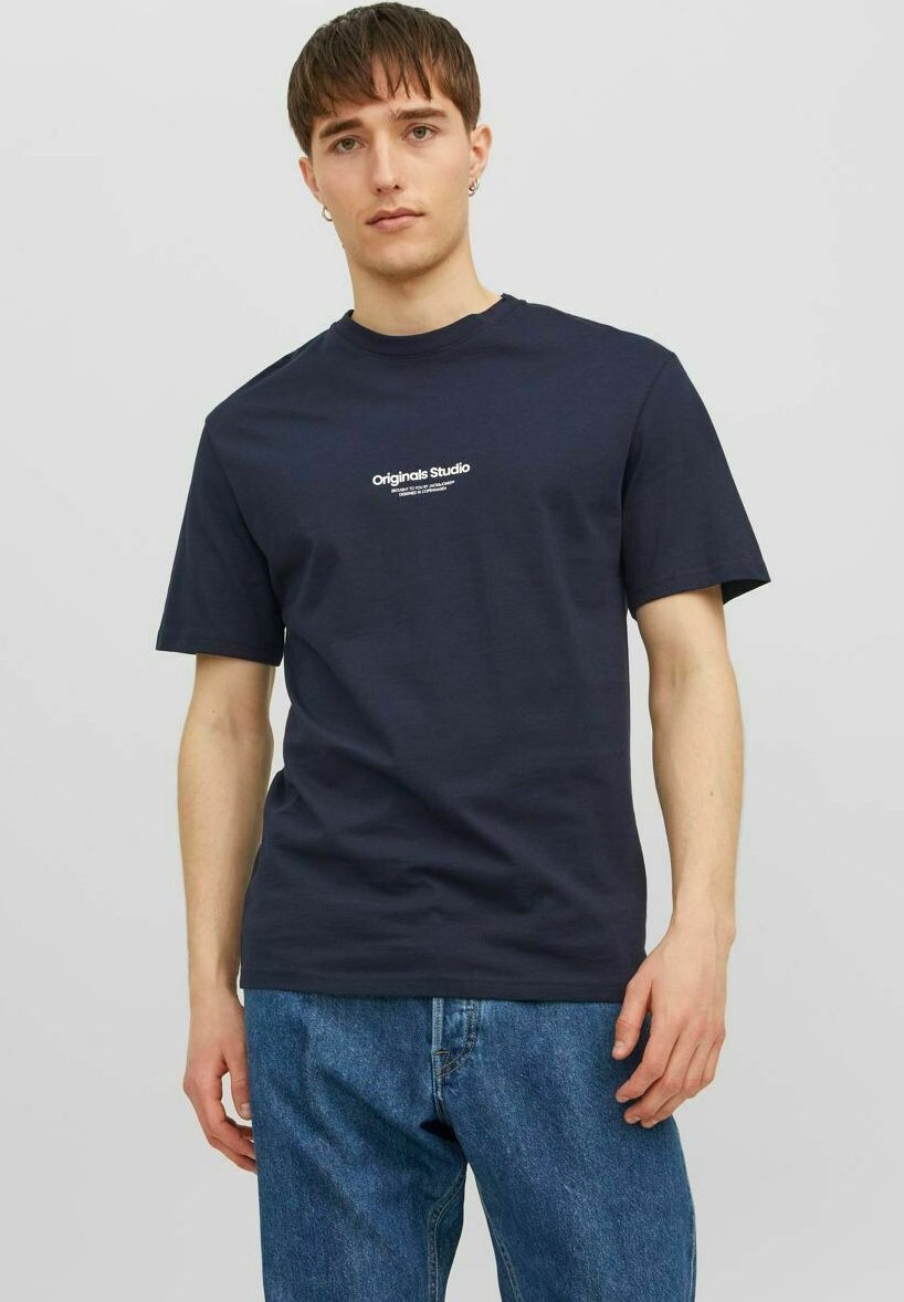 

Футболка с принтом Jack & Jones, темно-синий