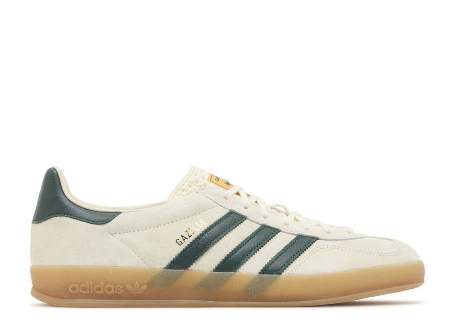 

Кроссовки adidas Gazelle Indoor, цвет Cream White Green Gum