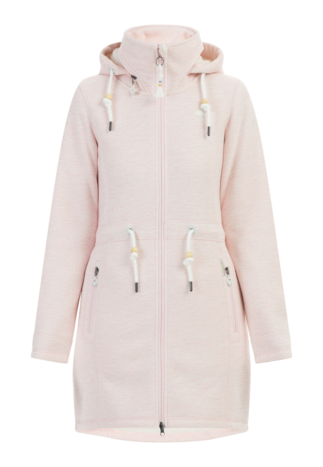 

Куртка Schmuddelwedda Strick Mit Teddyfell, цвет Pastellrosa Melange