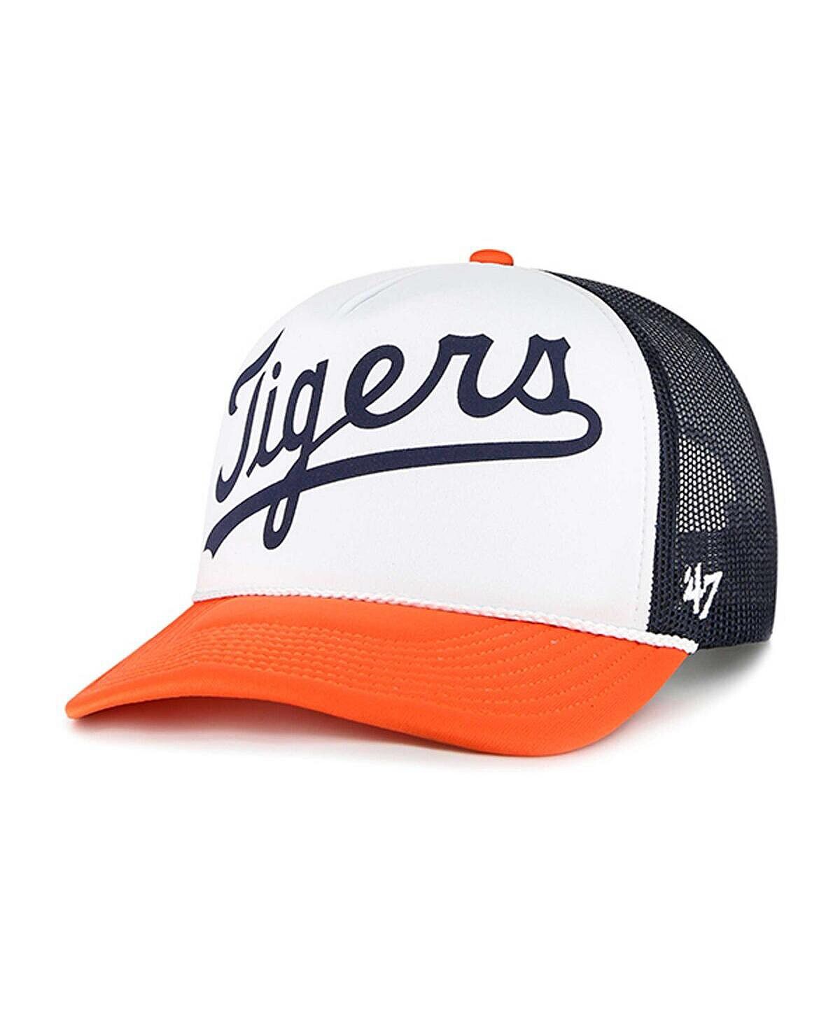 

Мужская белая кепка из пеноматериала Detroit Tigers с надписью Trucker Snapback '47 Brand