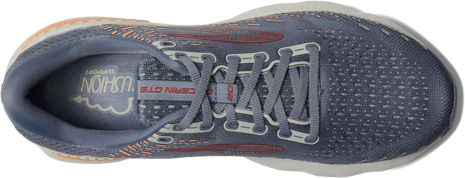 

Кроссовки Glycerin GTS 20 Brooks, цвет Grey/Chili Oil/Orange