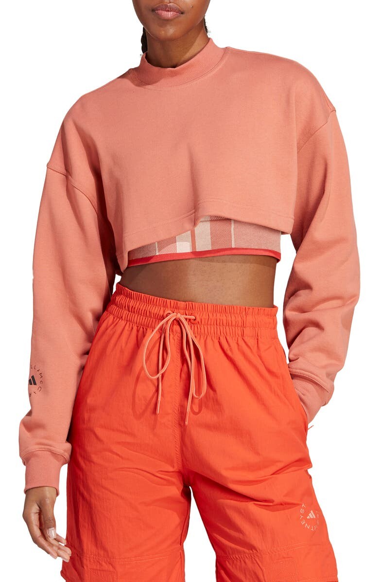 

Укороченная толстовка из органического хлопка с открытой спиной True Casuals ADIDAS BY STELLA MCCARTNEY