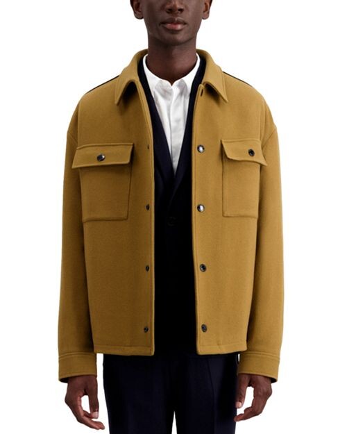 

Куртка Feltro с длинными рукавами и кнопками спереди The Kooples, цвет Tan/Beige
