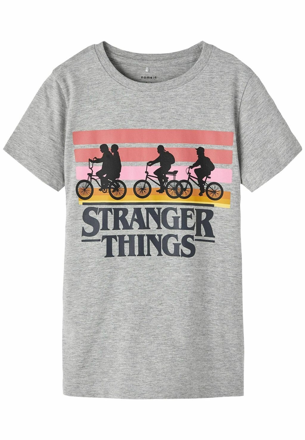 

Футболка с принтом Nkfasina Fashion Stranger Things Ss Name it, цвет grey melange
