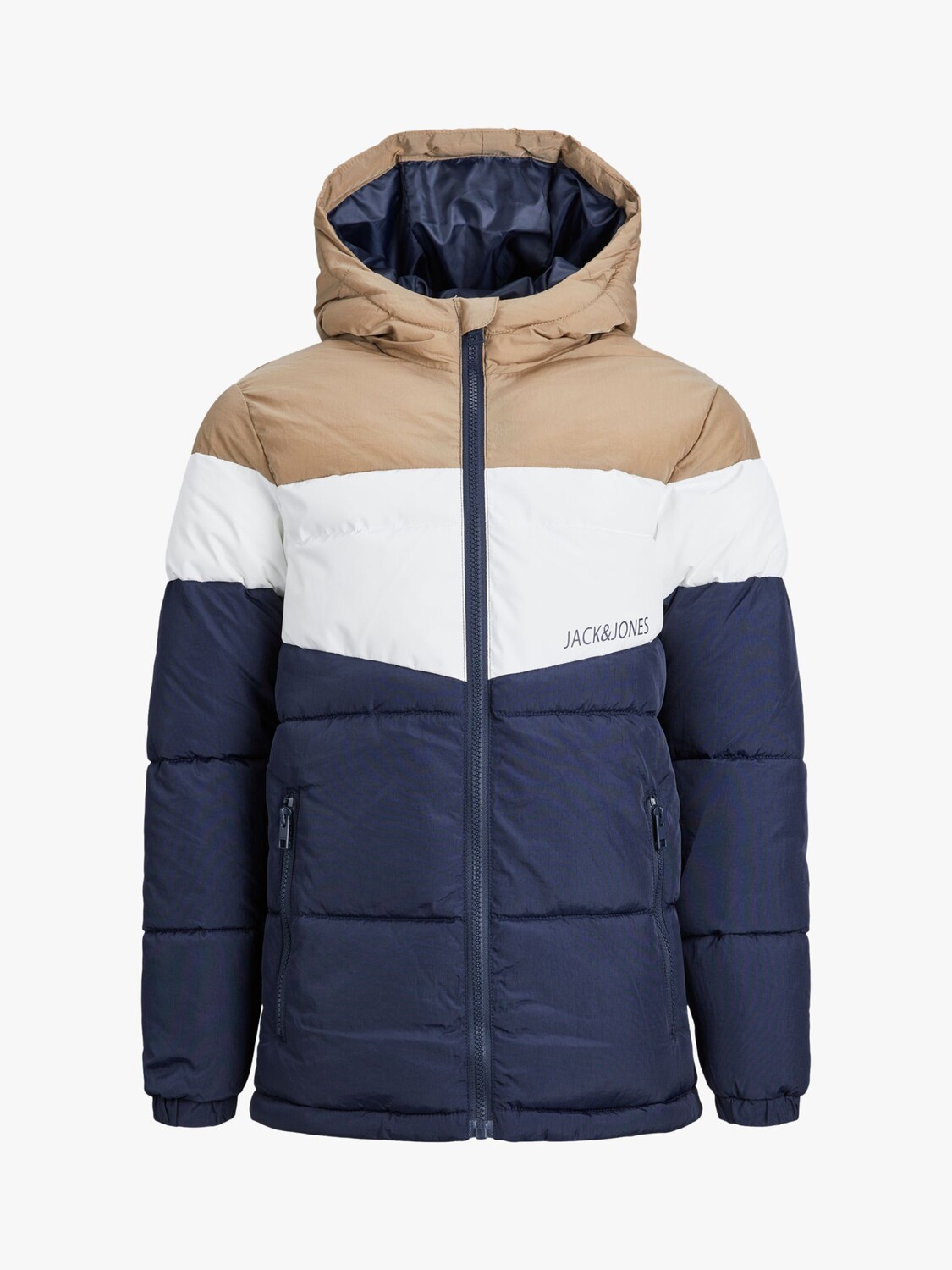 

Детская куртка-пуховик с цветными блоками Jack & Jones, элмвуд