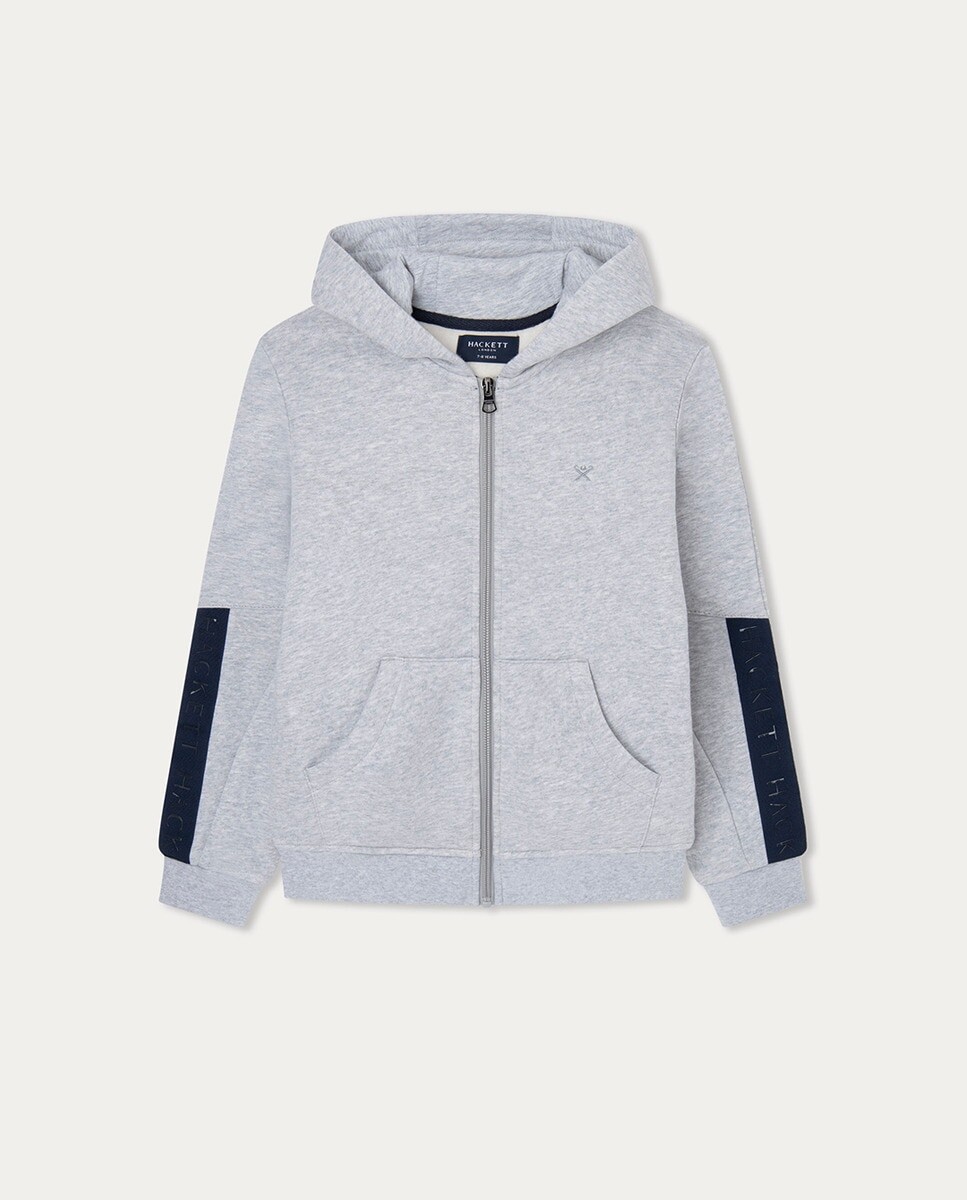 

Толстовка для мальчика на молнии Hackett, серый