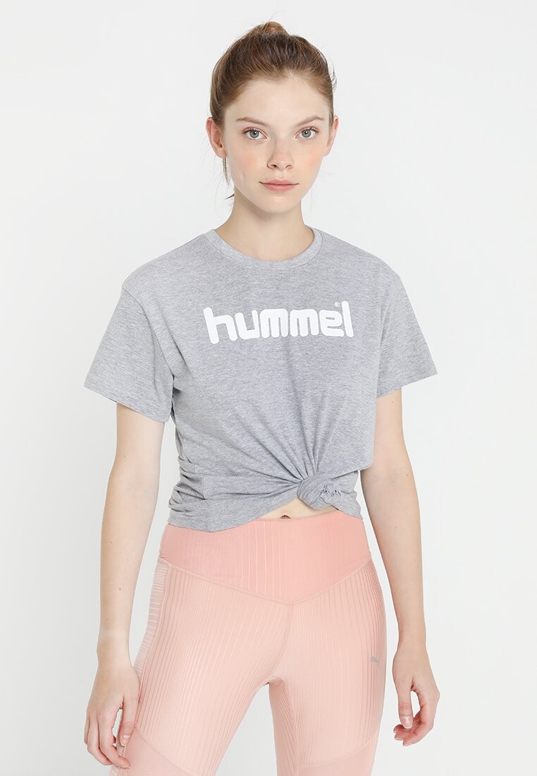 

Футболка с принтом Hummel, серый