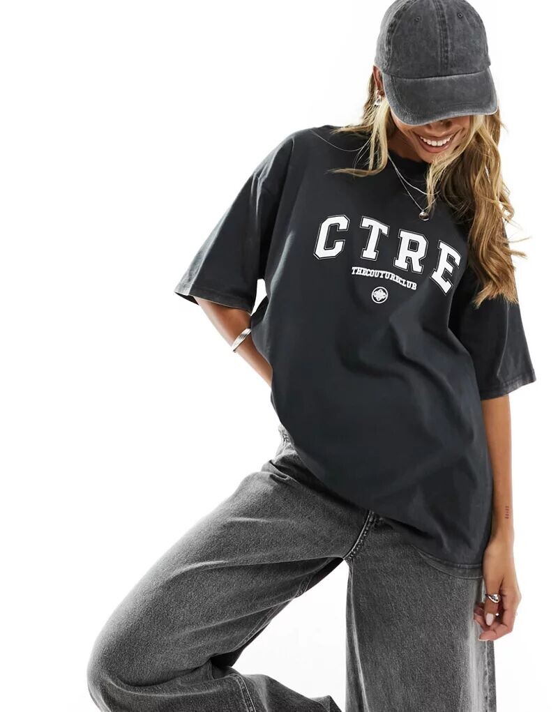 

Черная вариативная футболка The Couture Club