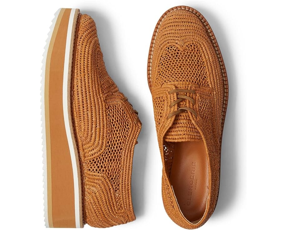 

Лоферы Clergerie Birdie7, цвет Resin Raffia