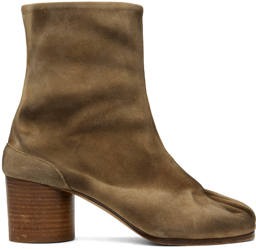 

Бежевые ботильоны Tabi Maison Margiela, цвет Medal bronze