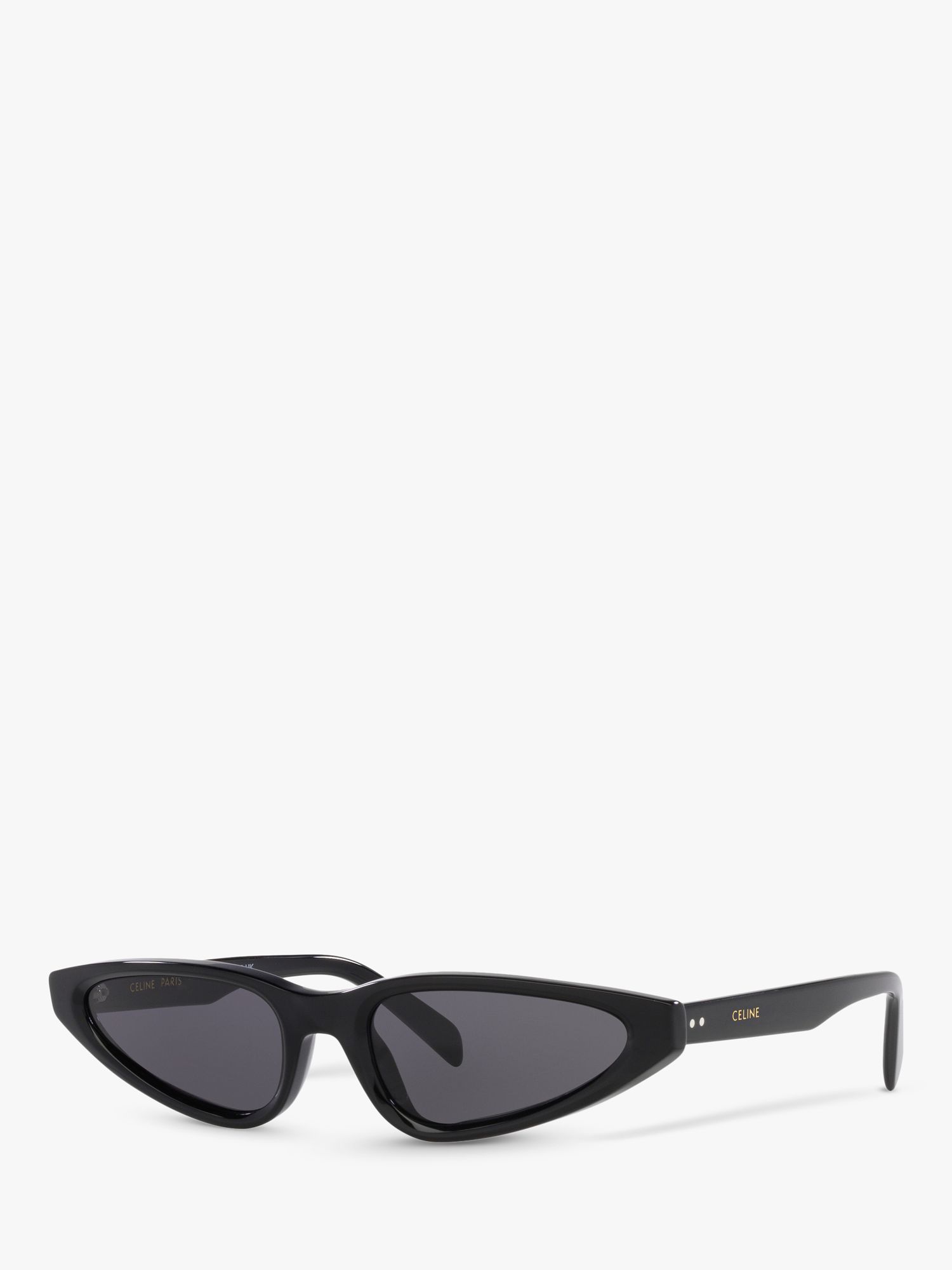Женские треугольные солнцезащитные очки Celine CL40231I, блестящие черные/серые