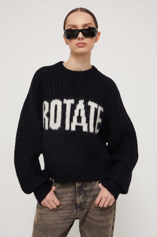 

Шерстяной свитер Rotate, черный