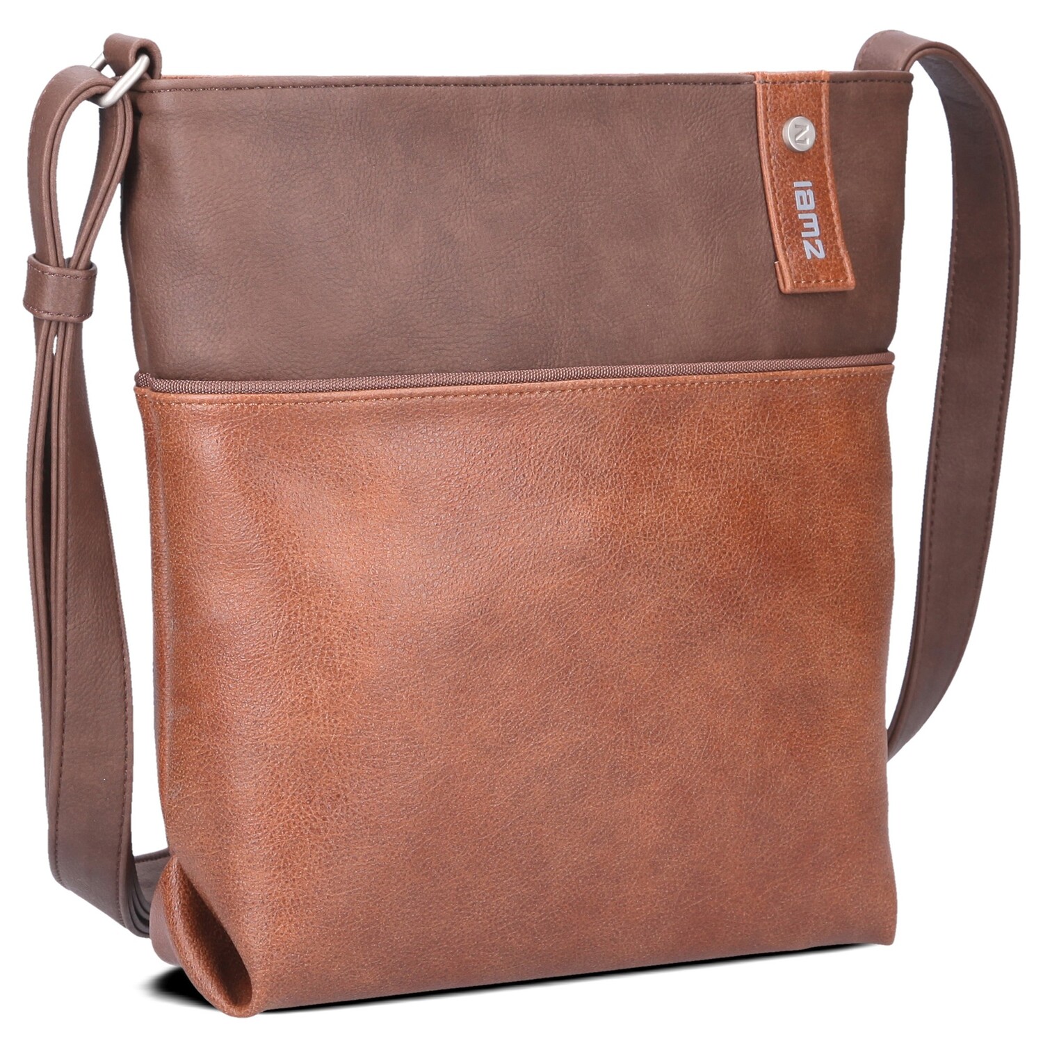 

Сумка через плечо Zwei Jana J10 Schultertasche 29 см, коньячный