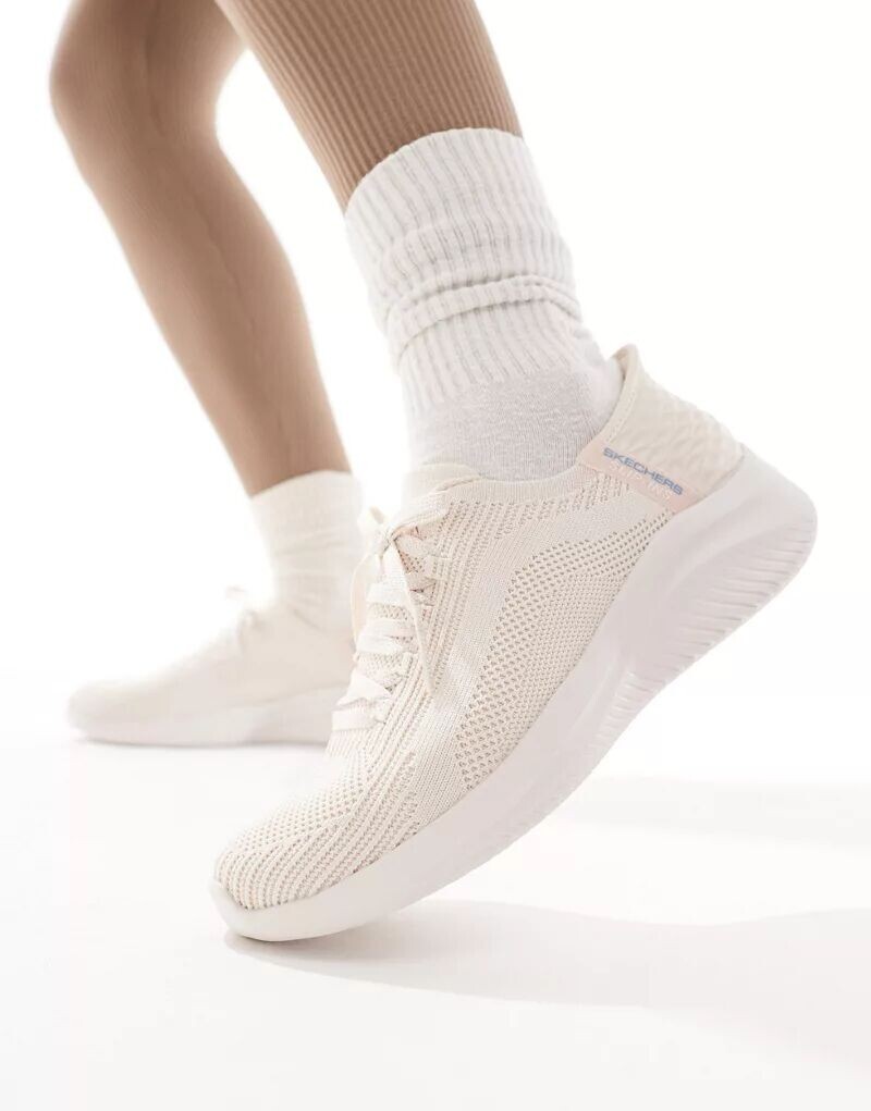 

Светло-розовые кроссовки Skechers Ultra flex 3.0 бриллиантовая дорожка