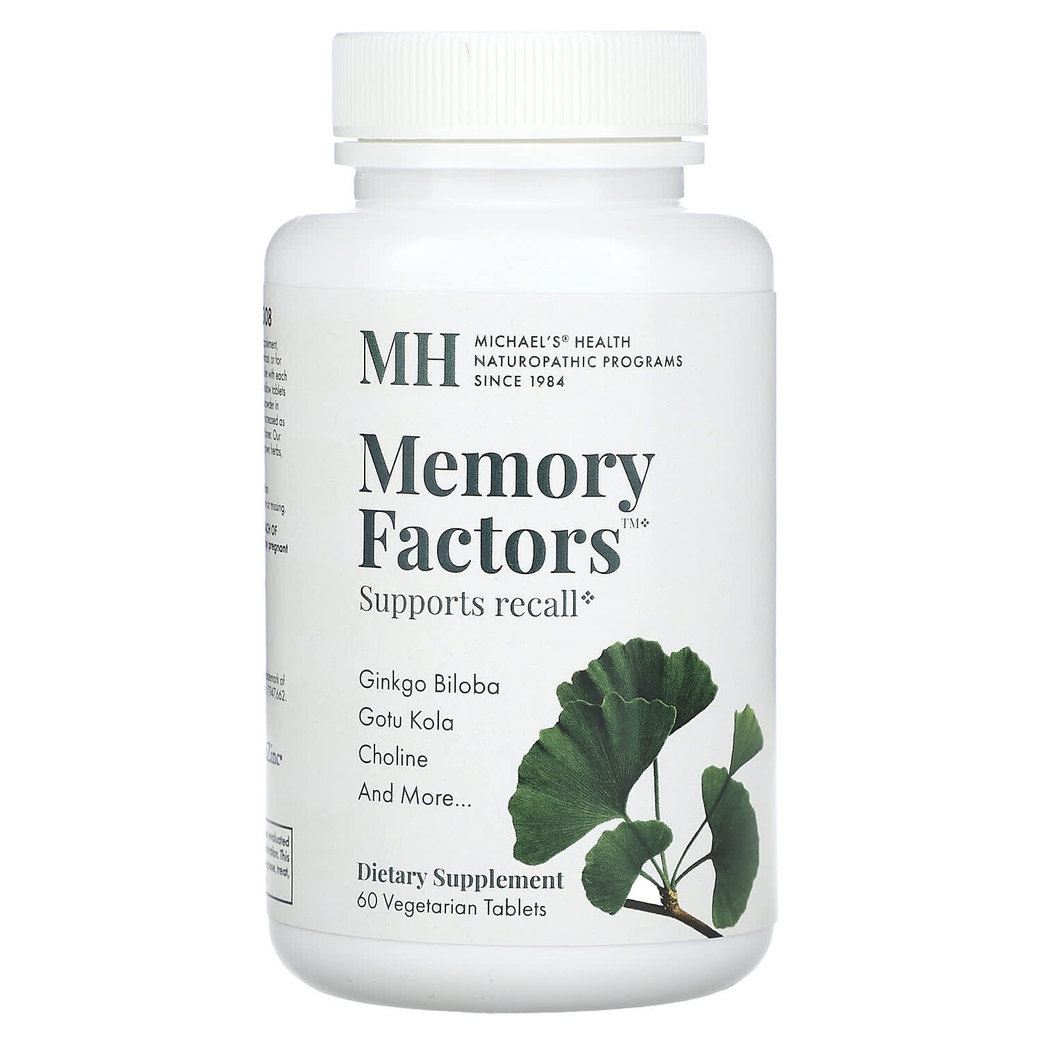 

Факторы памяти, 60 вегетарианских таблеток, Michael's Naturopathic