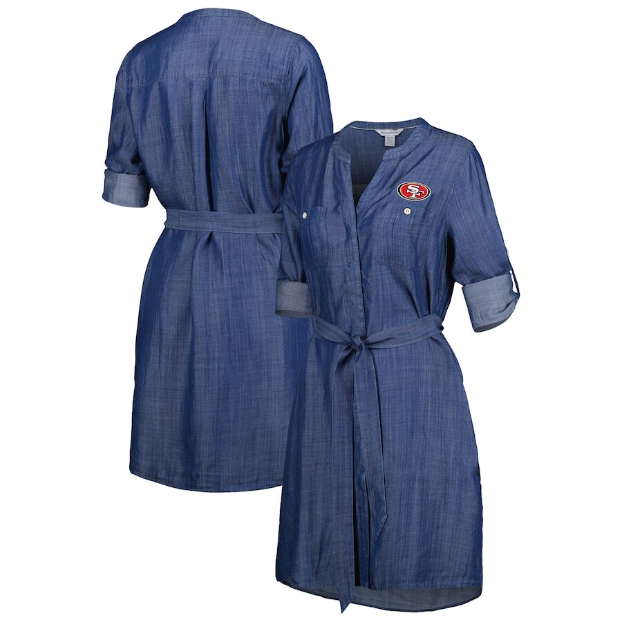 

Платье с длинным рукавом Tommy Bahama San Francisco 49Ers, деним