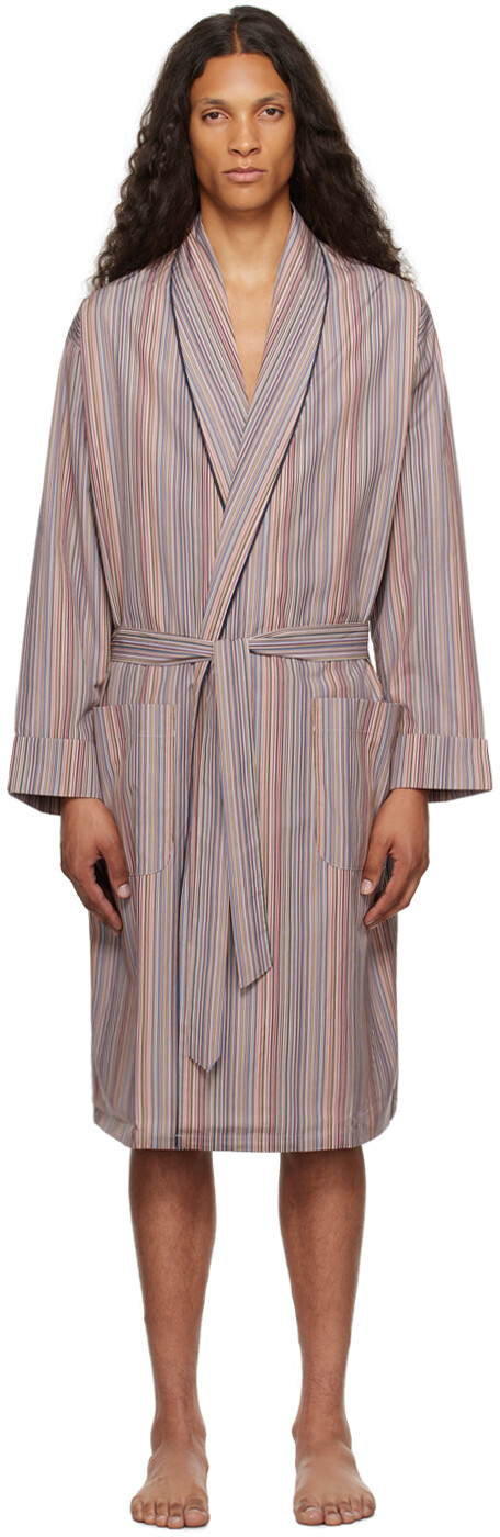

Многоцветный фирменный халат Paul Smith