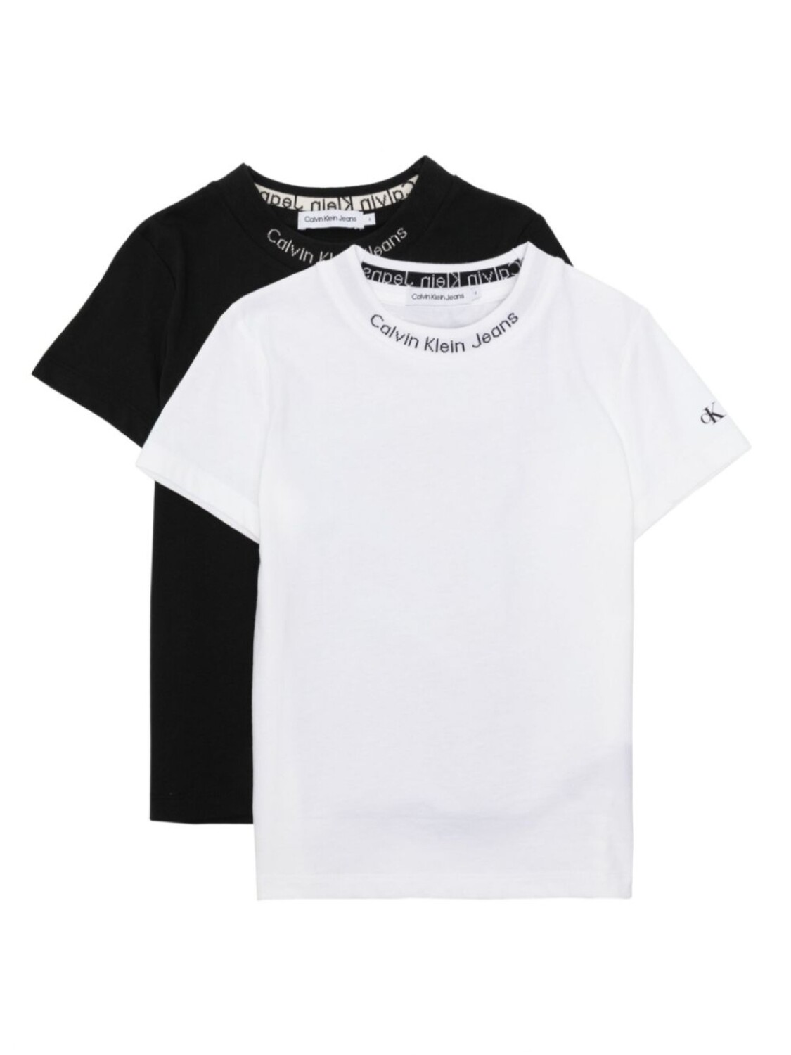 

Комплект из двух футболок с логотипом Calvin Klein Kids, белый