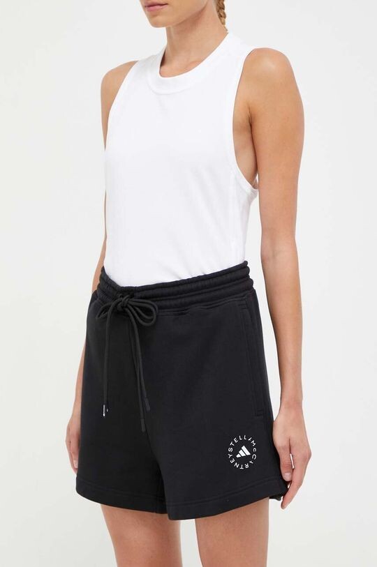 

Махровые хлопковые шорты adidas by Stella McCartney, черный