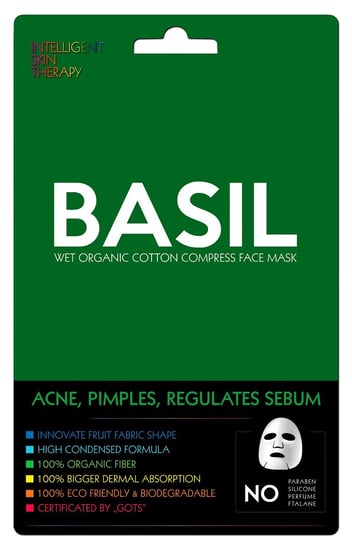 Интеллектуальная терапия кожи, маска для лица - регулирование акне и кожного сала с базиликом, Intelligent Skin Therapy