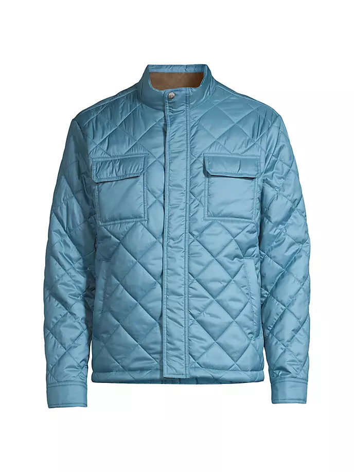 

Стеганый бомбер Crown Norfolk Peter Millar, цвет reservoir