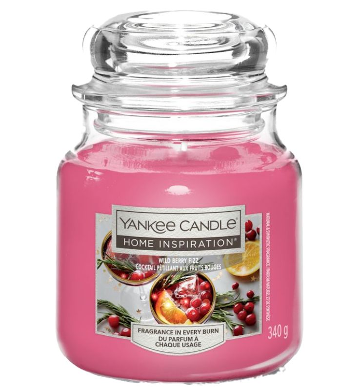 Ароматическая Свеча Yankee Candle Home Inspiration Wild Berry Fizz , 340 гр ароматическая свеча yankee candle home inspiration sugared blossom 340 гр