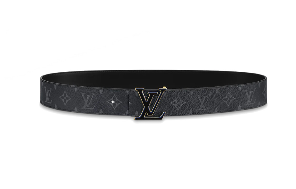 

Ремень кожаный Louis Vuitton мужской, синий / черный