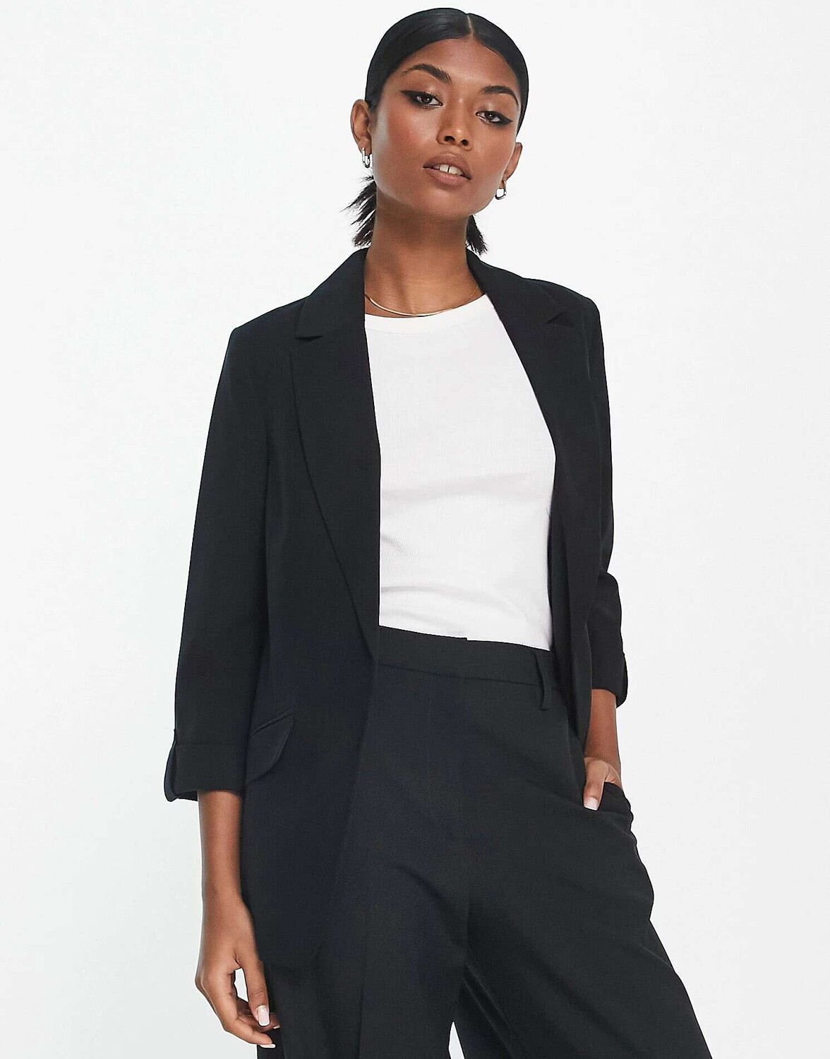 

Черный комбинезон River Island