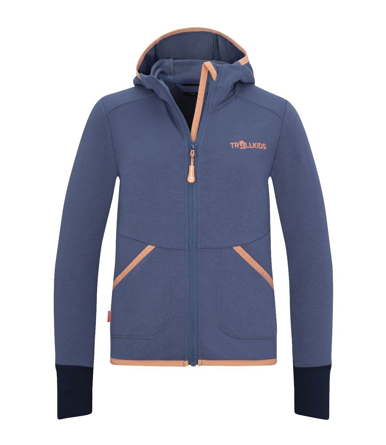 

Флисовая куртка Trollkids Fleece Jacke Saltfjord, цвет Lotusblau/Koralle