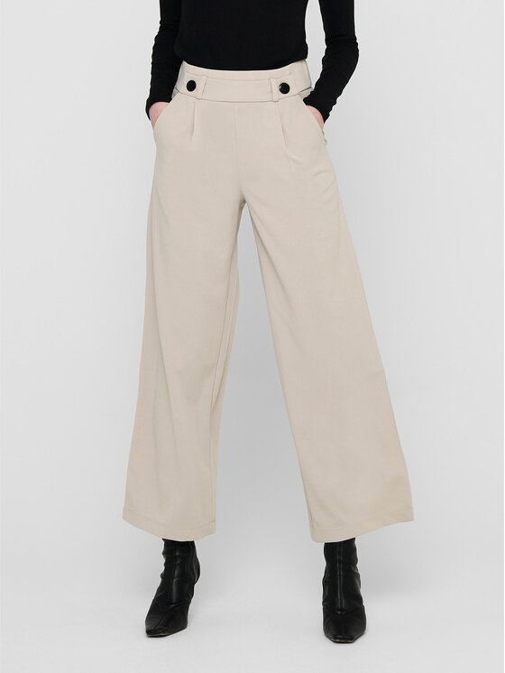 Широкие брюки из ткани Jdy, серый широкие брюки jdy бежевый