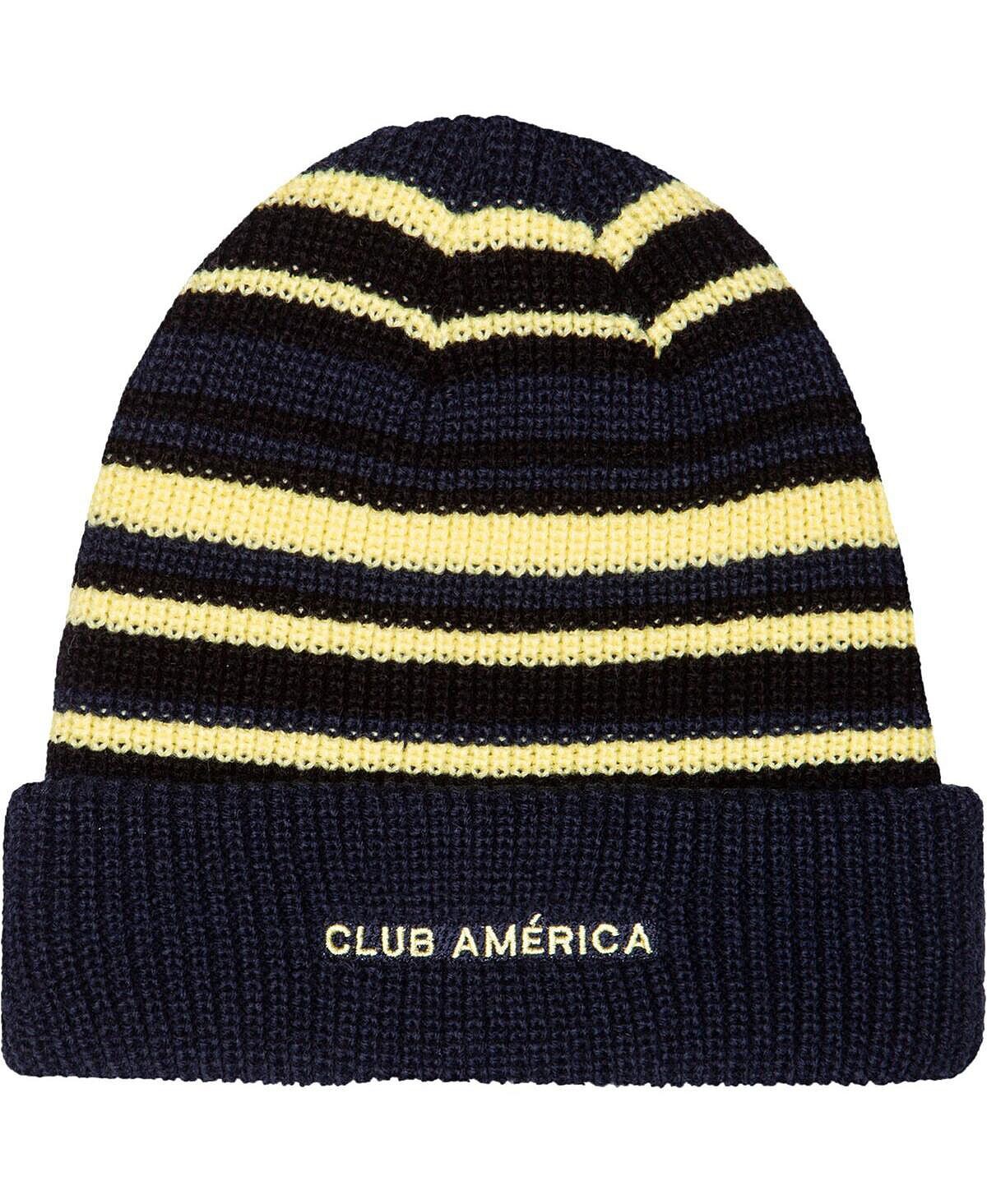 

Мужская вязаная шапка с манжетами темно-синего цвета Club America Toner Fan Ink