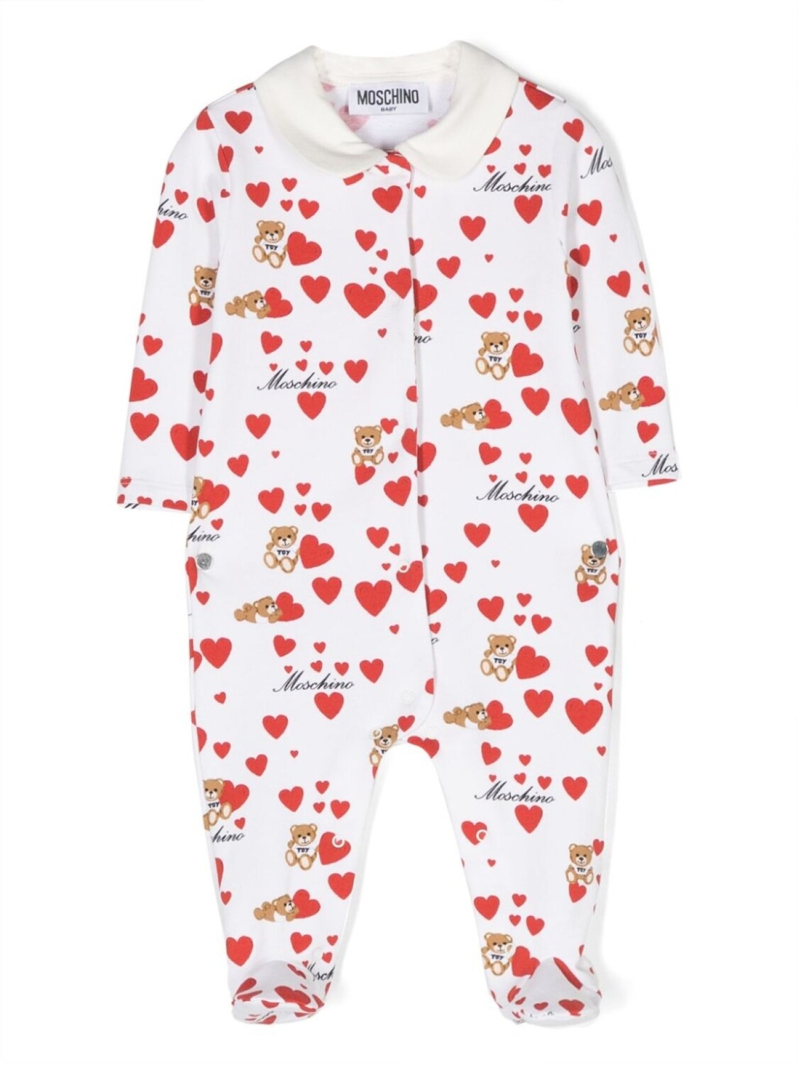 

Боди с графичным принтом Moschino Kids, белый