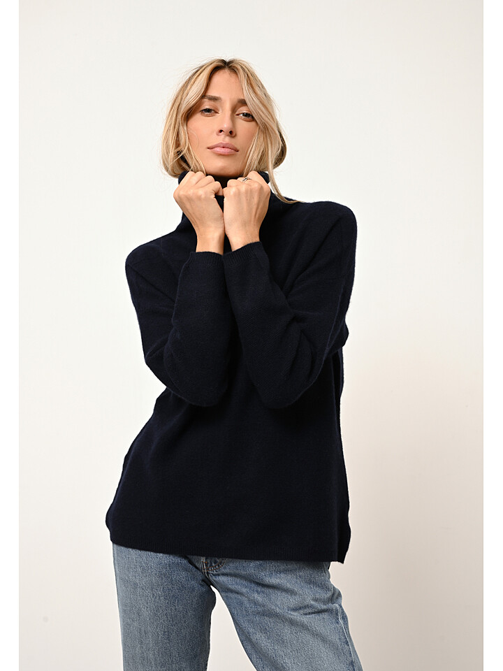 

Свитер Just Cashmere Kaschmir Rollkragen Blantyre, темно-синий
