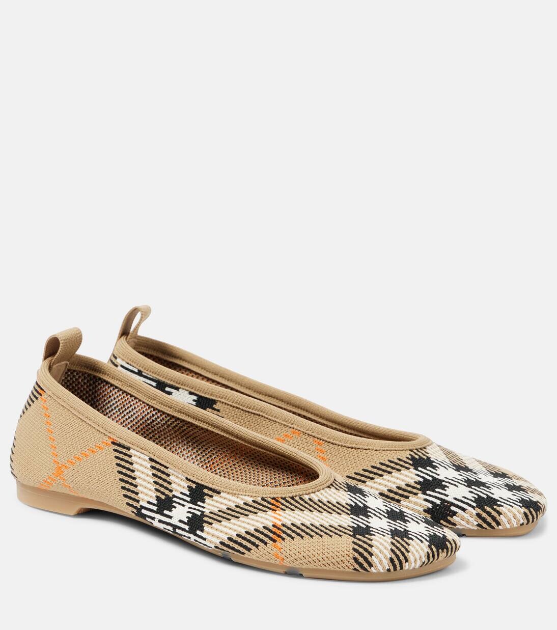 

Балетки Burberry Check Burberry, цвет sand ip check