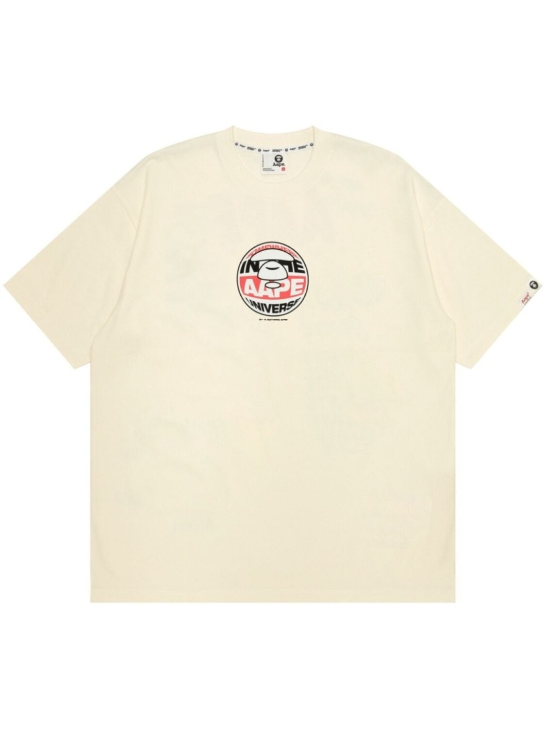 

Футболка с логотипом AAPE BY *A BATHING APE, серый
