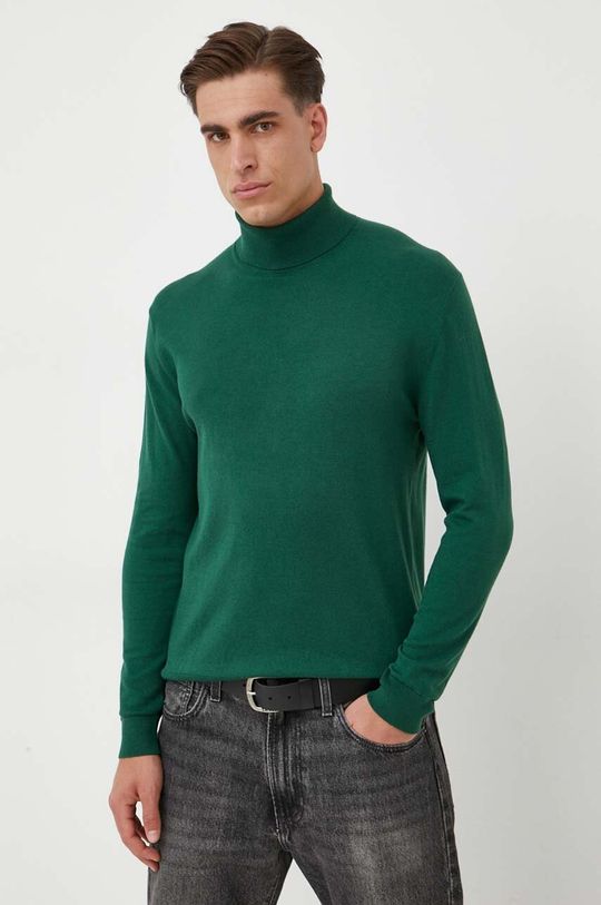 Свитер United Colors of Benetton, зеленый свитер с высоким горлом united colors of benetton для женщин 22a 1035d2551 000 m