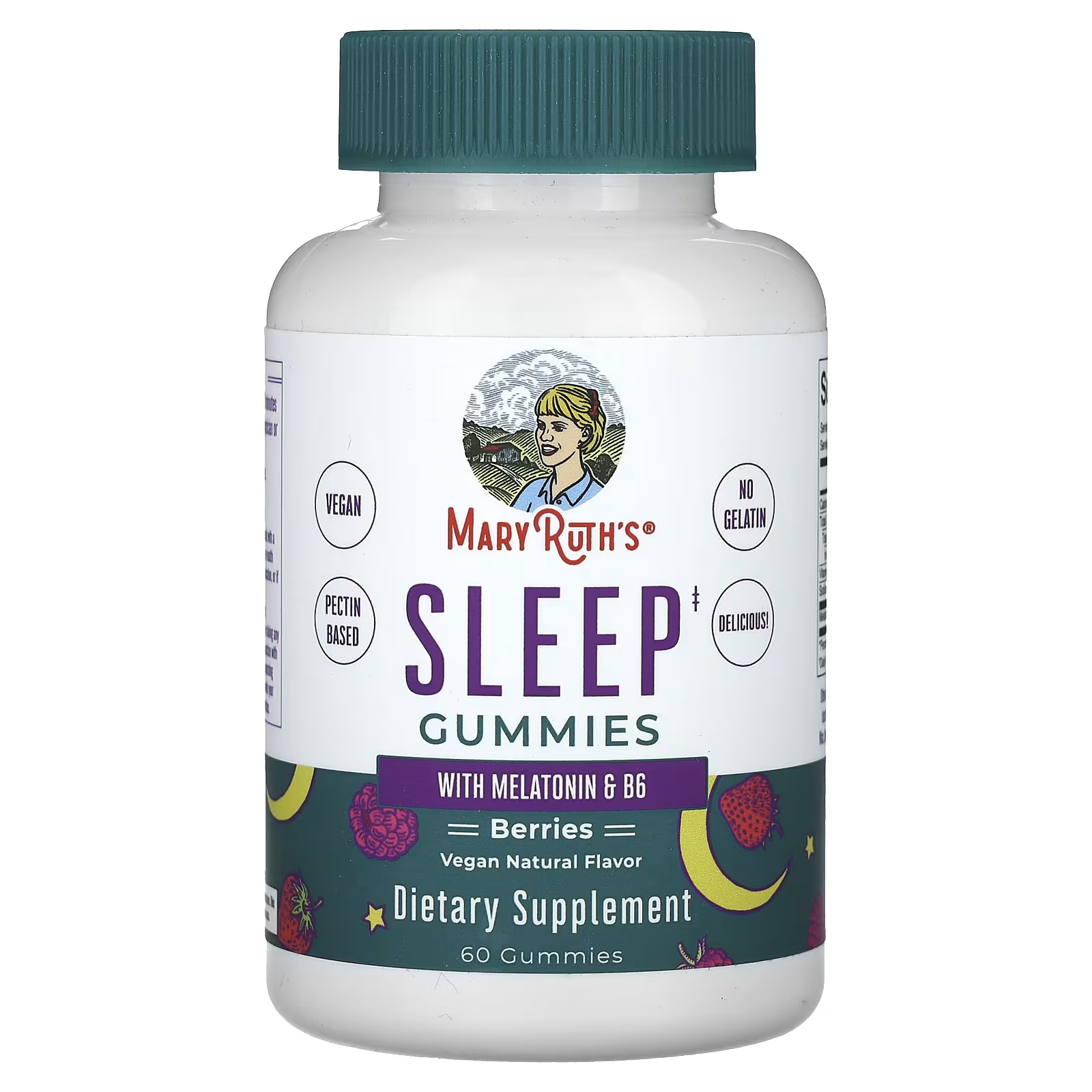 Пищевая добавка MaryRuth's для сна с мелатонином и витамином B6, 60 жевательных таблеток