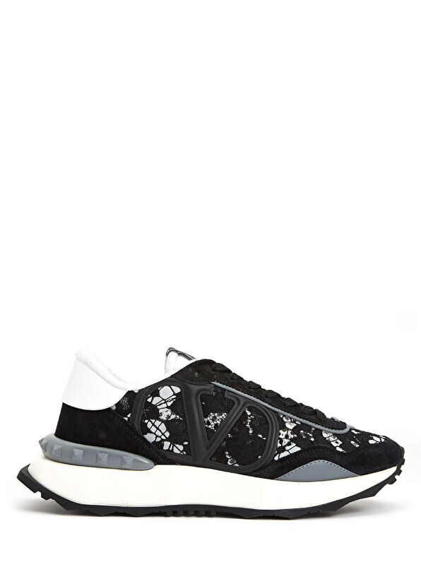

Женские кожаные кроссовки Lacerunner Valentino Garavani, черный