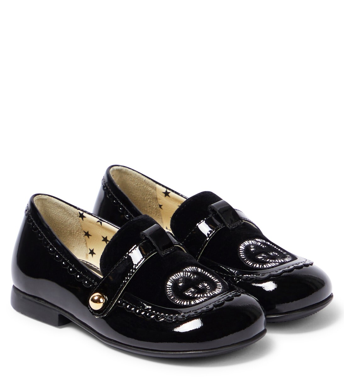 

Лакированные лоферы interlocking g Gucci, черный