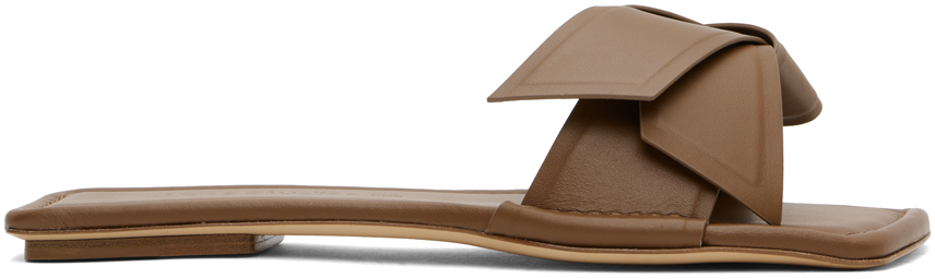 Коричневые кожаные сандалии Musubi Acne Studios сандалии женские spectra коричневые