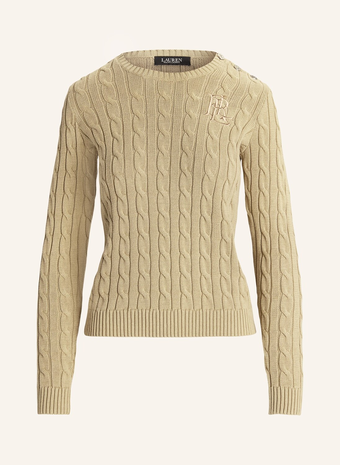 

Свитер из блестящей пряжи LAUREN RALPH LAUREN, кэмел
