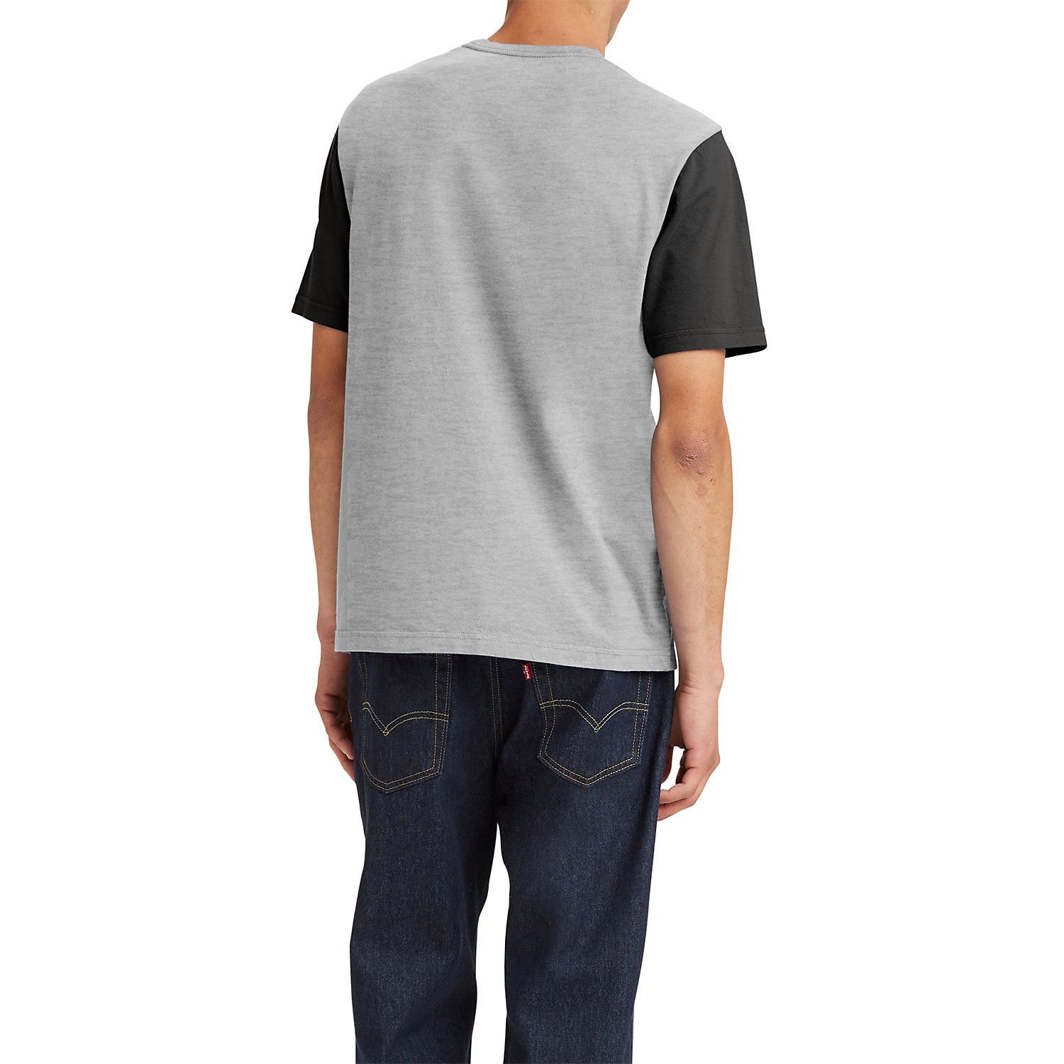 цена Мужская мужская футболка свободного кроя реглан с логотипом Levi's