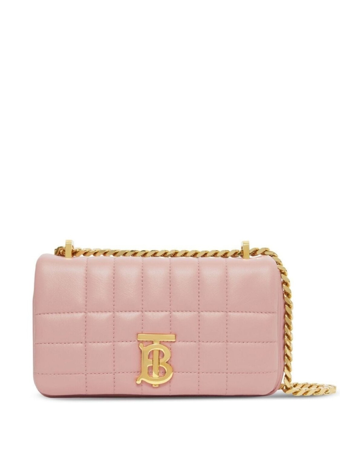 

Burberry стеганая мини-сумка Lola, розовый